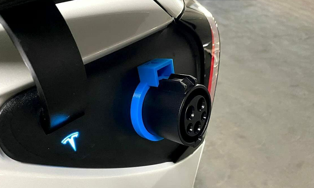 Tesla Public Charger Adapter Lock